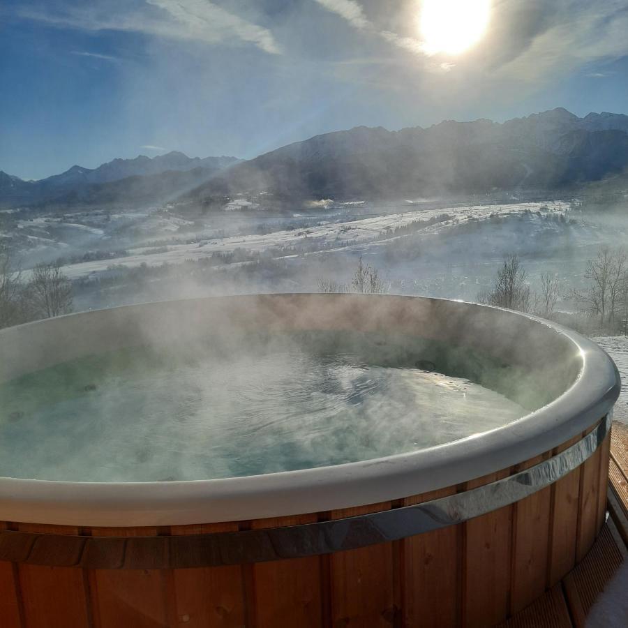 Domki Widokowe Wooden Luxury Chalet & Jacuzzi ゾンプ エクステリア 写真